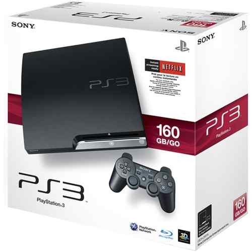 NEW SONY PLAYSTATION 3 SLIM BLACK 160GB PS3 CONSOLE W/COD Black OPS 