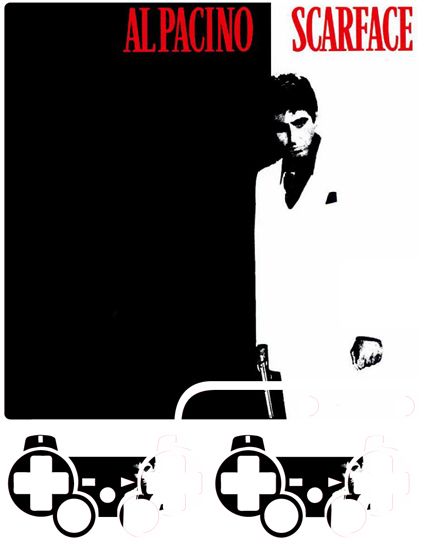 Scarface #1 PS3 Playstation 3 Slim Skin Set Vinyl  