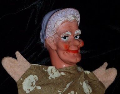 Character Old Puppet Elderly Female Doll  