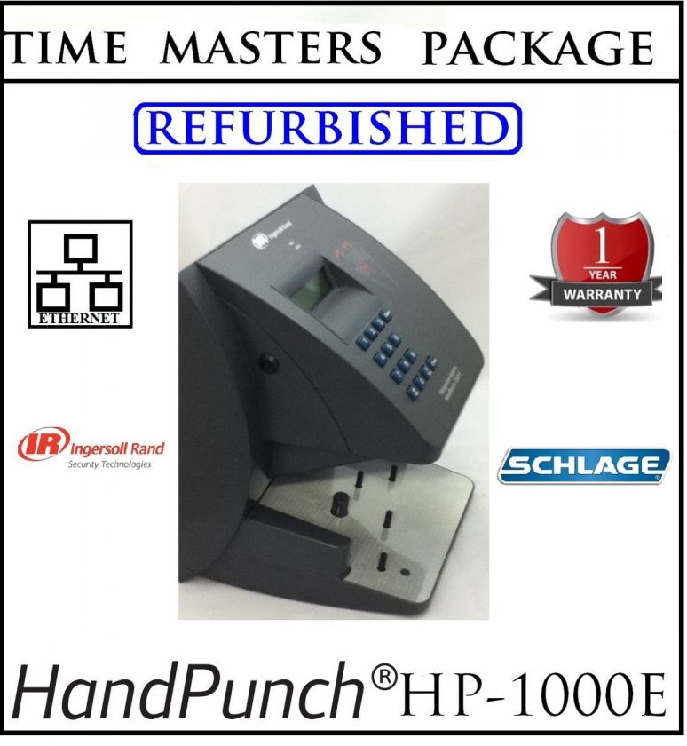 CERTIFIED REFURBISHED INGERSOLL RAND SCHLAGE HANDPUNCH HP 1000E w/AMG 