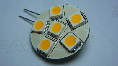 10x 12V 24V SMD LED Warm Wht 2700k Light Lamp Marine GX4 Side Pin 6x 