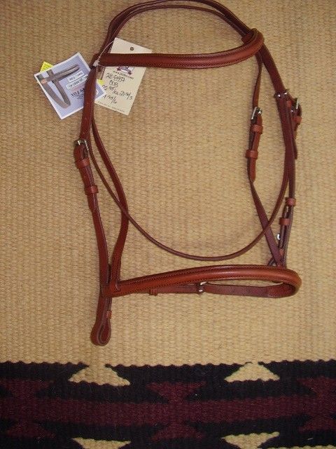 English Raised Leather Bridle Horse Tack Size Cob Large Pony  