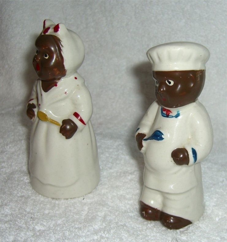   Americana Aunt Jemima Mammy Cook JAPAN Salt and Pepper Shakers  