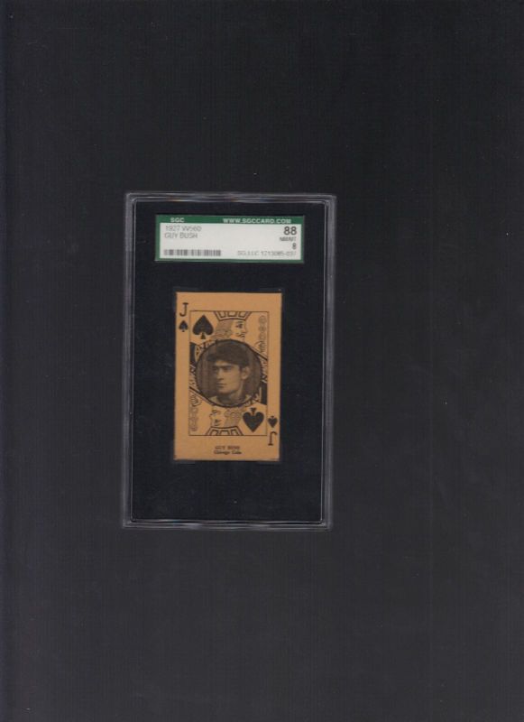 1927 W560 Guy Bush Cubs Jack of Spades SGC 88 = PSA 8  