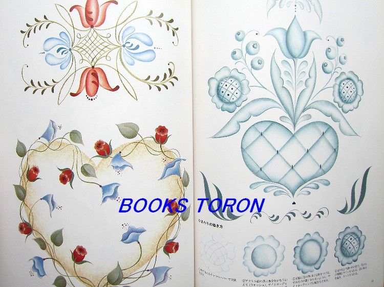 Tole Painting Pattern Book/Japanese Craft Book/f52  