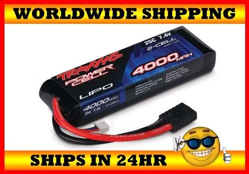 Traxxas LiPo 2S 7.4V 4000mAh 25C Battery RUSTLER VXL  