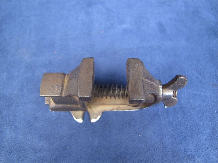 Antique Iron Bench Mounted Small Vice Vise Clamp Tool  