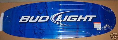 BUD LIGHT HydroSlide WakeBoard Budweiser Bar Pup Sign  