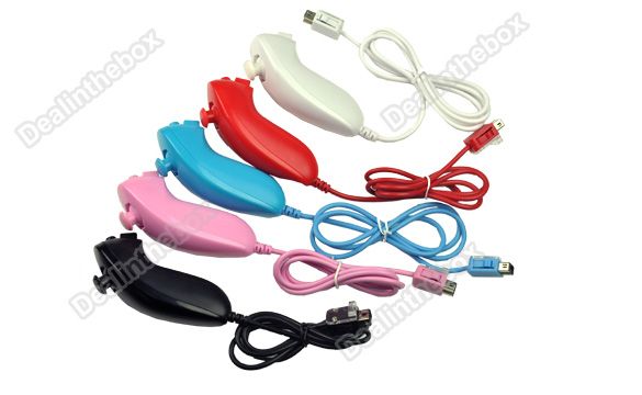   Motion Plus Remote And Nunchuck Controller For Wii Five Colours  