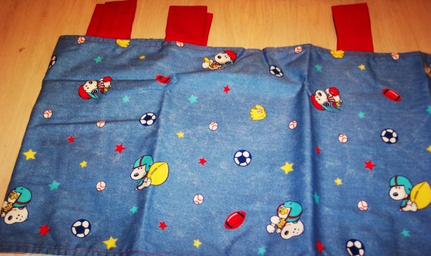 SNOOPY WINDOW VALANCE Children Bedroom Decor Accessory LAMBS & IVY 