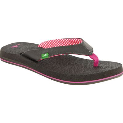 Sanuk Yoga Mat GunMetal Flip Flops Sandals  